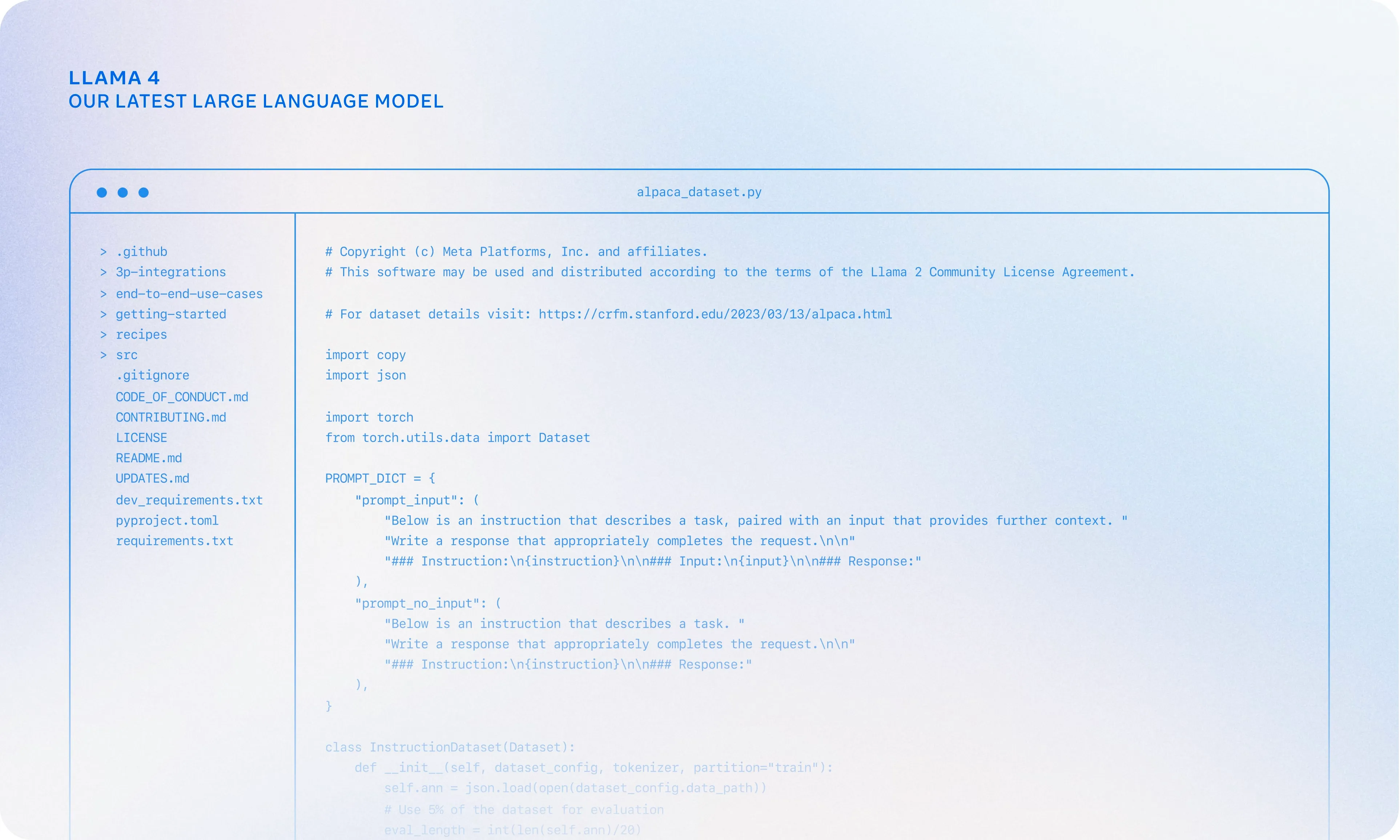 Llama 4 our latest large language model